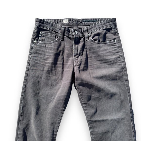 AG Adriano Goldschmied Protege Straight Leg Jeans Grey Women's 32, small fit. - Picture 7 of 12